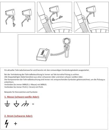 Buy P4B LED Headlight for E-Bikes | 75 Lux | StVZO Approved | Stainless Steel Holder | E-Bike Bicycle Light with Parking Light - International Shipping - Buy Online on GoSupps.com