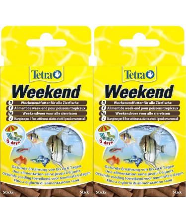 Tetramin Weekend weekend feed - compact feed sticks for the supply of all decorative fish on the weekend orFor up to 6 days 20 pieces (pack of 2) 20 pieces (2 pack)