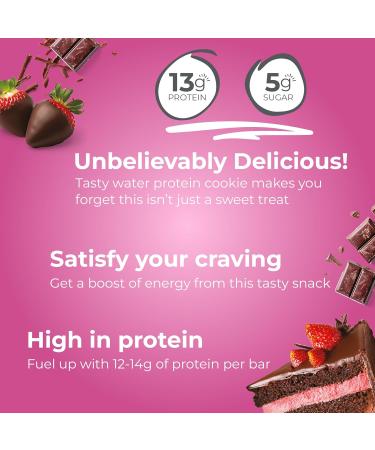 Power Crunch Protein Wafer Bars High Protein Snacks with Delicious Taste Chocolate Strawberry 1.4 Ounce (12 Count) - Buy Online on GoSupps.com