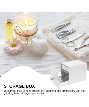 Beaupretty Nail Drill Bit Organizer 1pc Bits Bit Nail Files Manicure Drill Organizer Holder Pedicure Home Cleaner Female Salon Cuticle Polisher Display Electric Blue for Nail Bit Holder 10.5x9cm White - Buy Online on GoSupps.com