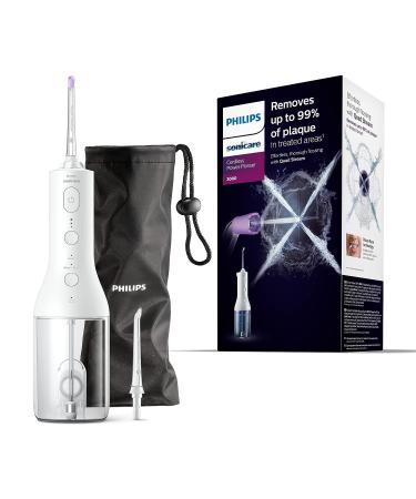 Philips Sonicare Wireless Power Flosser 3000 mouth shower Water fin for teeth gums and dental care white (model HX3806/31)