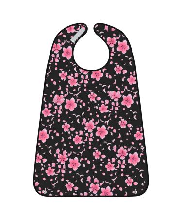 Morcheiong bibs for adults for women and men washable and reusable adult bibs for older people with optional collecting container unit size black