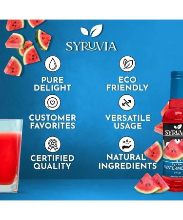 Syruvia Suagr-Free Watermelon Syrup for Drinks 25.4 Ounces Watermelon Flavoring Syrup Sugar-Free Watermelon - Buy Online on GoSupps.com