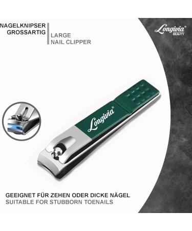 Premium Stainless Steel Nail Snap Set - 3 Pieces Nail Clippers for Fingernails & Toenails - Large Small & Diagonal Styles - Perfect for Precise Grooming - Buy Online on GoSupps.com