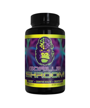 Gorilla Shroom Nootropic Mushroom Supplement (6700mg) - 270 Capsules / Lion s Mane Cordyceps Reishi Maitake / Increased Energy / Improved Immune Modulation / Enhanced Cognitive Functioning - Buy Online on GoSupps.com