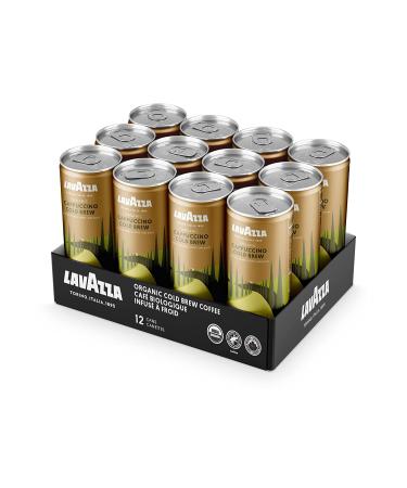 Lavazza Organic Cappuccino Cold Brew Coffee - 8 fl oz (Pack of 12) - Premium Italian Blend for Convenient Enjoyment - Buy Online on GoSupps.com