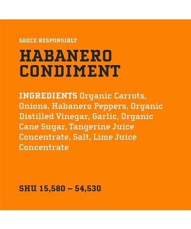Yellowbird Habanero Hot Sauce - Plant-Based, Gluten-Free, Non-GMO - Spicy Pepper Sauce with Garlic & Tangerine - 19.6 oz - Buy Online on GoSupps.com