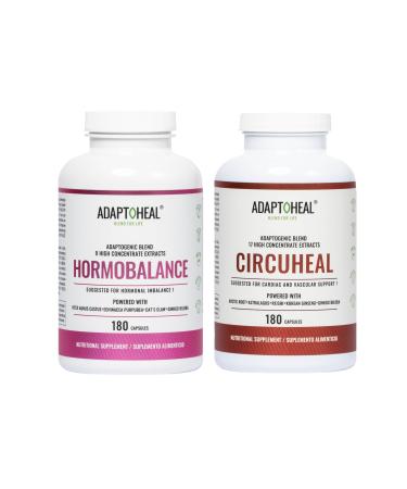 ADAPTOHEAL Hormobalance + Circuheal Adaptogen Blend (180 Capsules ea.)