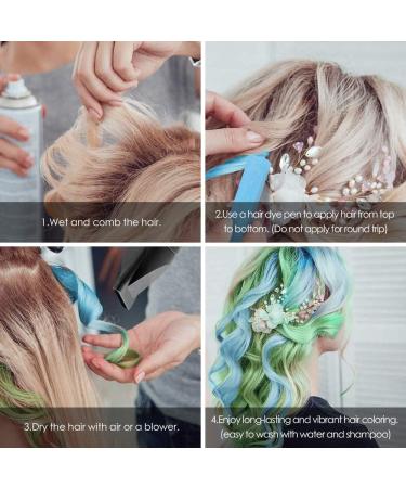 Hair Chalk Hair Chalk Set Temporary Hair Colour Temporary Hair Chalk-Washable Hair Color Safe For Kids And Teen Great Birthday Christmas Gifts for Girls & Boys 12 Bright Colors - Buy Online on GoSupps.com