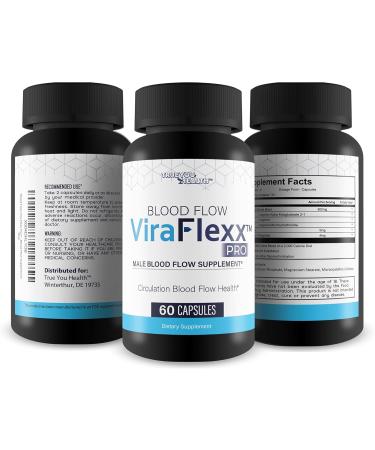 Blood Flow Vira Flexx Pro - Our Best Blood Circulation Supplements - Best Blood Flow Mens Blood Flow Care - Mens Blood Flow Supplement - Blood Circulation Pills for Better Blood Flow Boost Blood Flow - Buy Online on GoSupps.com