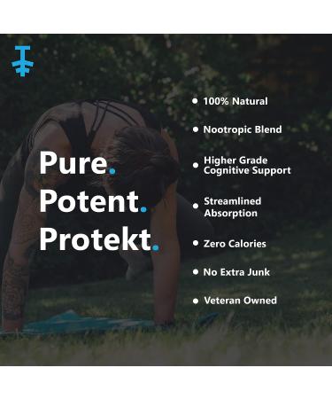 Protekt Clarity Organic Lion's Mane Mushroom Complex Capsules - Focus and Brain Support Formula - 60 Capsules - Buy Online on GoSupps.com
