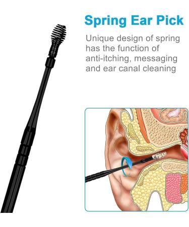 7 Pcs Ear Pick Earwax Removal Kit - Ear Cleansing Tool Set with Keychain Box - Ear Curette Wax Remover Tool - Easy Ear Cleaning Solution - Buy Online on GoSupps.com
