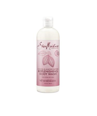 SheaMoisture Body Wash Extra Dry Skin Replenishing Cocoa Almond Cruelty Free Body Wash Made with Fair Trade Shea Butter 19.8 oz Cocoa-Almond