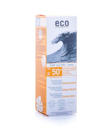 eco cosmetics Surf & Fun sunscreen SPF 50+ tinted - Buy Online on GoSupps.com