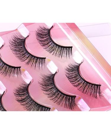 5 Pairs Natural False Eye Lashes 3D Multi-Layer Fake Eyelashes Extension Dense and Fluffy False Eyelash Cluster Naturally Curled False Eyelashes for Women Eye Makeup Type 2 - Buy Online on GoSupps.com