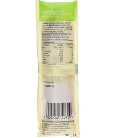  Whitworths Whitworths Shots Raisin & Chocolate - Pack Size 16x25g - Buy Online on GoSupps.com
