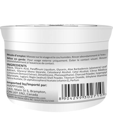 Charcoal Face & Body Exfoliating Scrub - Remove Oils Blackheads & Moisturize - 200g for Men & Women - Buy Online on GoSupps.com