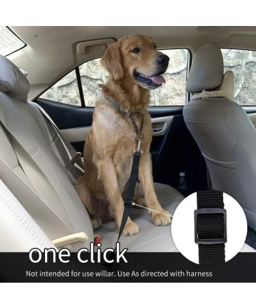DoerSpace Pet Seat Bel 2 Pack Car Seat Safety for Dog Puppy Accessories Pet Car Seatbelt Safety with Adjustable Length and Nylon Fabric Upgraded Dog Car Harness - Buy Online on GoSupps.com