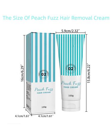 Skinetic Peach Fuzz Hair Removal Cream 2023 - Gentle & Painless Upper Lip Hair Removal for Women - Facial Mustache and Fine Hair Remover - Buy Online on GoSupps.com