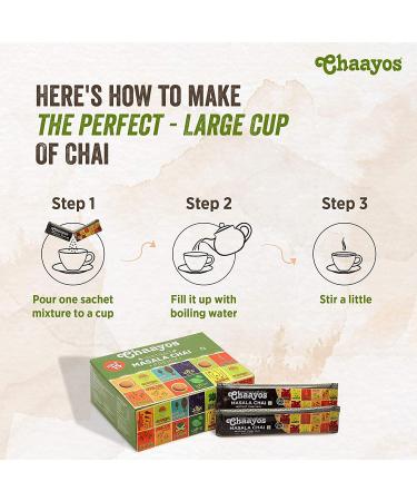 Chaayos Instant Tea Premix - Regular Sugar - Masala Flavour (15 Sachets) | Instant Tea | Tea Premix | Masala Tea | Masala Chai | Assam Tea | Flavored Tea | Tea Masala Mix - Buy Online on GoSupps.com