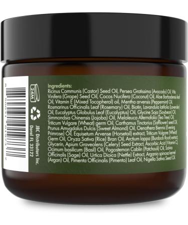 Sunny Isle Rosemary Mint Hair and Strong Roots Butter 2oz Infused with Biotin & Jamaican Black Castor Oil Dry Scalp Split Ends & All Hair Types - Buy Online on GoSupps.com