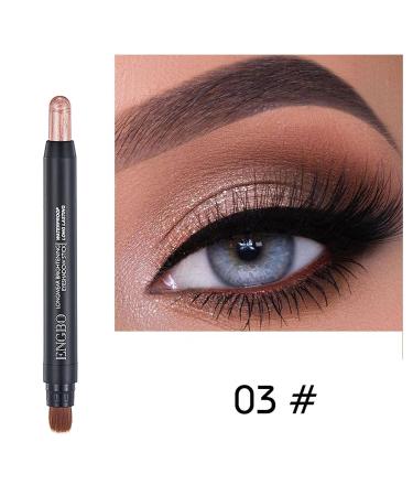 VolksRose 6Pcs Shimmer Eyeshadow Stick Set with Soft Brush - Waterproof & Long Lasting Eye Makeup Set for Brightening & Sparkling Eyes - Buy Online on GoSupps.com