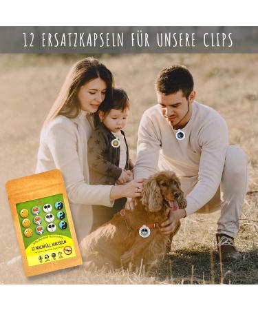 OLLEENO Mosquito Repellent Refill Pack - 12 Plant-Based Clips Eco-Friendly Paraben-Free Long-Lasting Protection for Hiking Camping & Sports - Buy Online on GoSupps.com