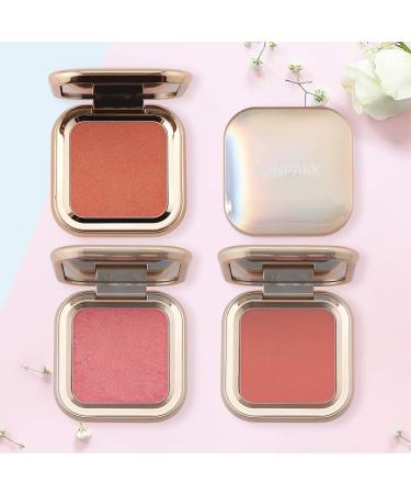 Mimore Professional Blusher Shimmer Powder - Ultrafine Textured Long-Lasting Color Easy to Blend Blush with Mirror (01) - Shop Internationally - Buy Online on GoSupps.com