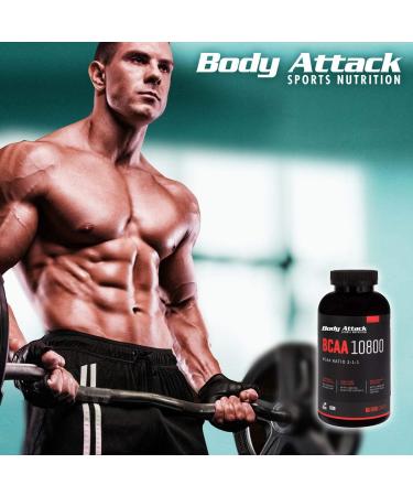 Buy Body Attack BCAA 10 800 - 120 Capsules for Muscle Recovery | Fast International Shipping - Buy Online on GoSupps.com