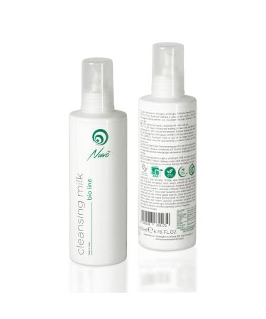 Nuvo' - Lait Nettoyant Visage la Bave d Escargot Acide Hyaluronique limine les Impuret s Sans Dess cher la Peau Formulation D licate pour un Nettoyage Quotidien Made in Italy 200 ml 200 ml (Lot de 1) Lait nettoyant