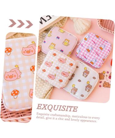 Healeeved 4-Piece Aunt Towel Storage Bag | Menstrual Bandages Accessories for Teenage Girls & Women | Travel-Friendly Polyester Period Bag - Buy Online on GoSupps.com