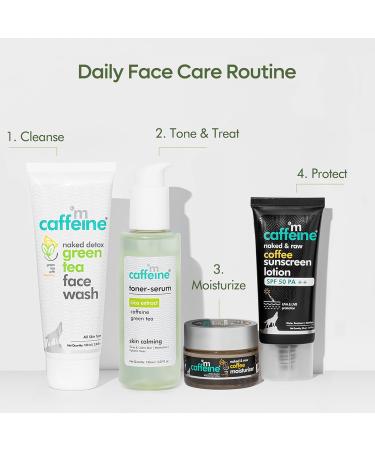 mCaffeine Toner Serum CICA Extracts - Green Tea - Pore Tightening - Soothes and Moisturizes Skin - Reduces Blemishes Removes Excess Oils - 150 ml - Buy Online on GoSupps.com