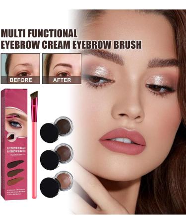 Home Eyebrow Care Kit 4d Laminated 4d Laminated Brow Home-Grooming Kit Multi-function Eyebrow Concealer Contour Brush 4D Hair Stroke Brow Stamp Brush Waterproof & Long Lasting (Taupe) - Buy Online on GoSupps.com