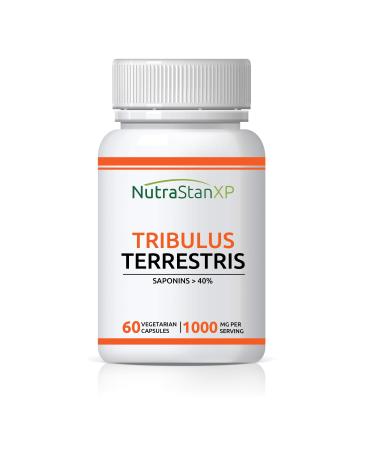 NutrastanXP Tribulus Terrestris Supplement, Saponins  40%, 1000 mg per Serving - 60 Vegetarian Capsules