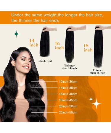 Easyouth Clip-In Extensions | Real Hair Balayage 16 Inch 120g Medium Brown & Honey Blond | Remy Clip-Ins #1B/6/27 - 7PCs - Buy Online on GoSupps.com