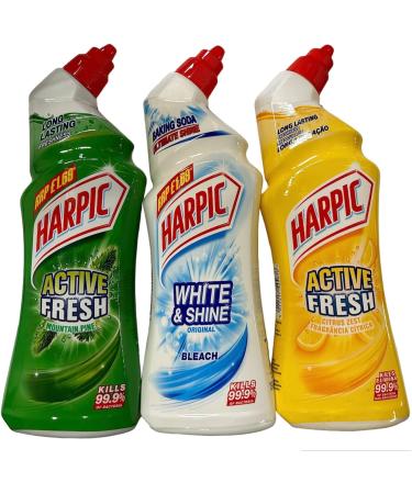 3 harpic toilet cleaner gel 750 ml (random mix 1 of each) vie belle bundle - Buy Online on GoSupps.com