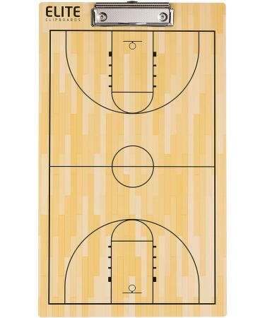 Elite Clipboards Dry Erase Basketball Coaches Clipboard - Double-Sided Marker Board - Buy Online on GoSupps.com
