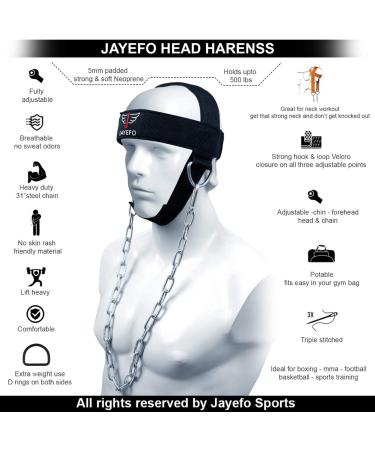 Jayefo Sports Neck Training Exerciser - Muscle Builder & Strengthener for Home Gym | Fitness & Powerlifting Workout | Boxing, MMA & Powerlifting - Buy Online on GoSupps.com