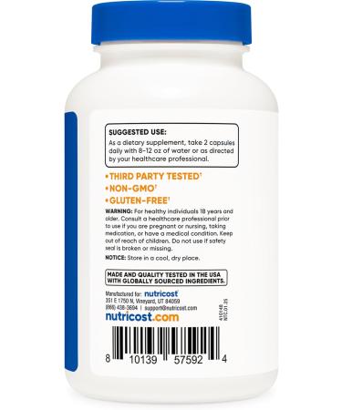 Nutricost Neem Leaf Capsules (1 100 mg) 120 Capsules - 60 Servings - Buy Online on GoSupps.com