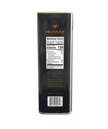 Mr. Papou's Extra Virgin Olive Oil 3L - First Cold Pressed - Family Owned Greek Harvest - 101.4 fl oz - Buy Online on GoSupps.com