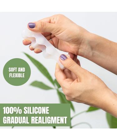 Quapy Toe Separators for Women - Restore Toes to Correct Place - Durable Toe Spacers for Bunions, Hammertoes, Plantar Fasciitis - Medium Size - Buy Online on GoSupps.com