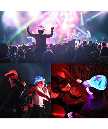 Ruconla Fiber Optic LED Baseball Cap - 7 Color Luminous Glowing Hat for Parties & Events - USB Rechargeable Christmas Cap - Buy Online on GoSupps.com