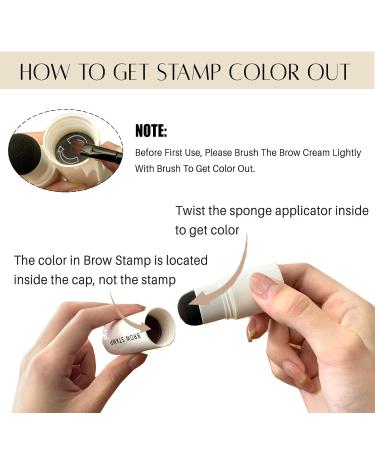 Eyebrow Stamp Stencil Kit - Waterproof Long-Lasting Perfect Brow Shaping (Dark Brown) - International Shipping Available - Buy Online on GoSupps.com