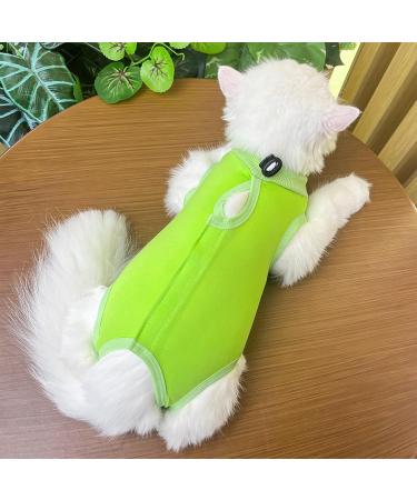 YOLHAMY CATE-RESIVE Yellow Kitten Suit - Post-Op Recovery Anti-Lick Wound Protection Elisabethan Collar Alternative Size M Green - Buy Online on GoSupps.com