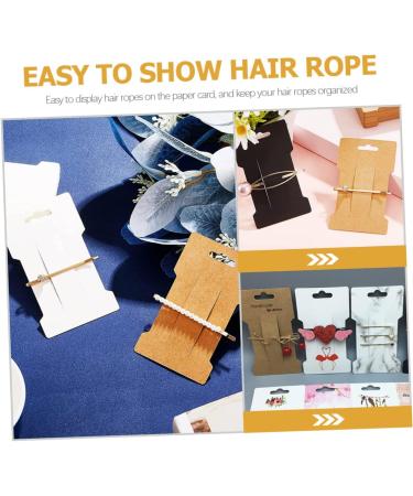 Didiseaon 300 Sheets Headband Wrapping Card Bracelet Holder Stand Ornament Display Stand Hair Clips Display Cards Hair Ropes Display Cards Hair Jewels Paper Display Board Earrings - Buy Online on GoSupps.com