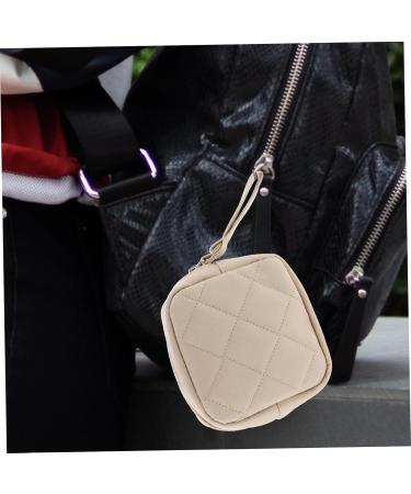 Premium Beige Subsofan Bag Holder - Versatile Makeup & Cosmetic Storage for Women | Mini Lipstick & Period Pocket Organizer - Buy Online on GoSupps.com