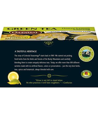 Celestial Seasonings Honey Lemon Ginseng Green Tea Bags 20 ct (CELESTIAL618199) - Buy Now for a Refreshing Taste! - Buy Online on GoSupps.com