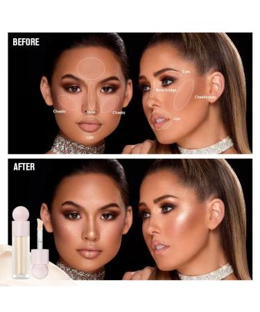 Waterproof Liquid Highlighter Stick for Face - Long Lasting Glitter Illuminator Makeup (#02) - Buy Online on GoSupps.com