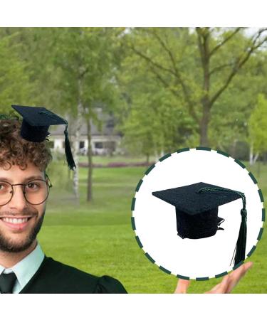 Graduation Hat Insert - 3D Doctoral Hat Hair Clip Headband Graduation Dress up Photo Decoration Supplies Hat Inserts Graduation Accessories for Kids Adults Green - Buy Online on GoSupps.com