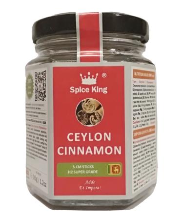 B tons de cannelle de Ceylan H2S Spice King Cinnamomum zeylanicum 35 g